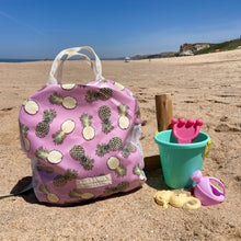 Load image into Gallery viewer, Mochila de rede ABACAXI LILÁS