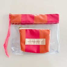 Load image into Gallery viewer, Bolsa transparente “2 em 1” SUMMER ROSA