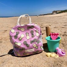 Load image into Gallery viewer, Mochila de rede ABACAXI LILÁS