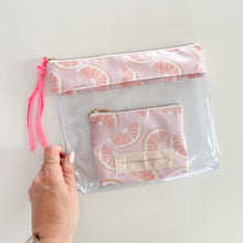 Load image into Gallery viewer, Bolsa transparente "2 em 1" TANGERINA 🍊