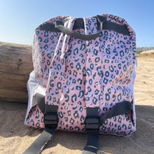 Load image into Gallery viewer, Mochila de rede ANIMAL PRINT ROSA