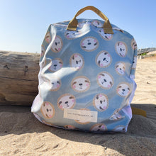 Load image into Gallery viewer, Mochila de rede PREGUIÇAS AZUIS