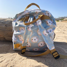 Load image into Gallery viewer, Mochila de rede PREGUIÇAS AZUIS