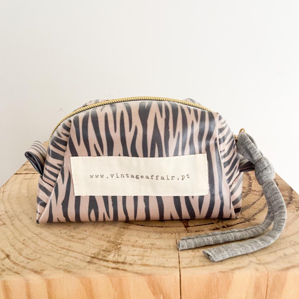 Necessaire pequeno ZEBRA TAUPE