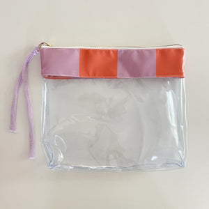 Bolsa transparente “2 em 1” SUMMER LILÁS