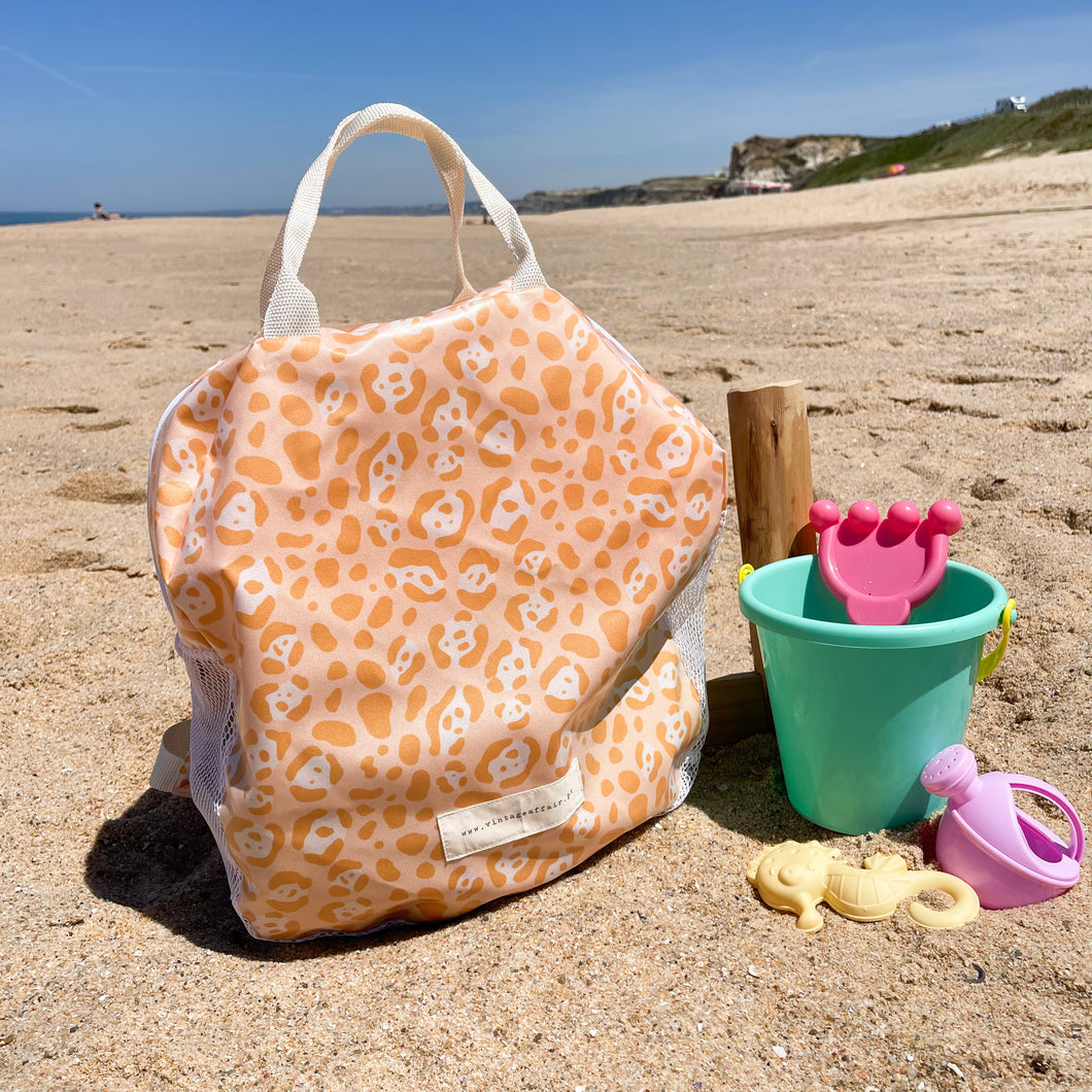 Mochila de rede LÉO AMARELO