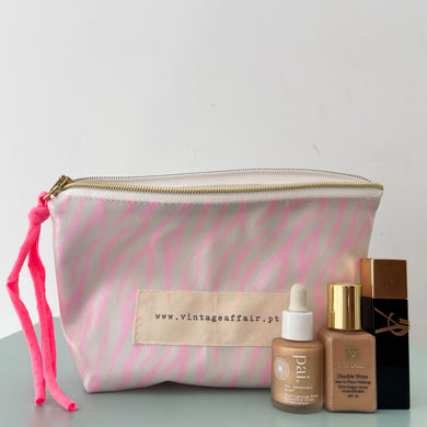 Bolsa plastificada ZEBRA ROSA NEON