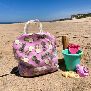 Mochila de rede ABACAXI LILÁS