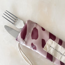 Load image into Gallery viewer, Bolsa para talheres BURGUNDY