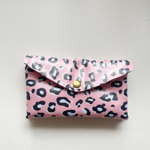 Carteira de mola ANIMAL PRINT ROSA