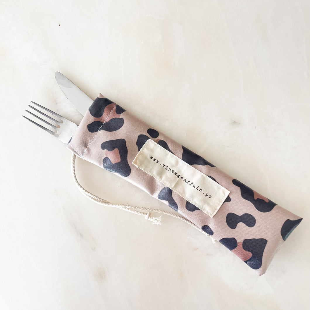 Bolsa para talheres LEOPARDO ESCURO