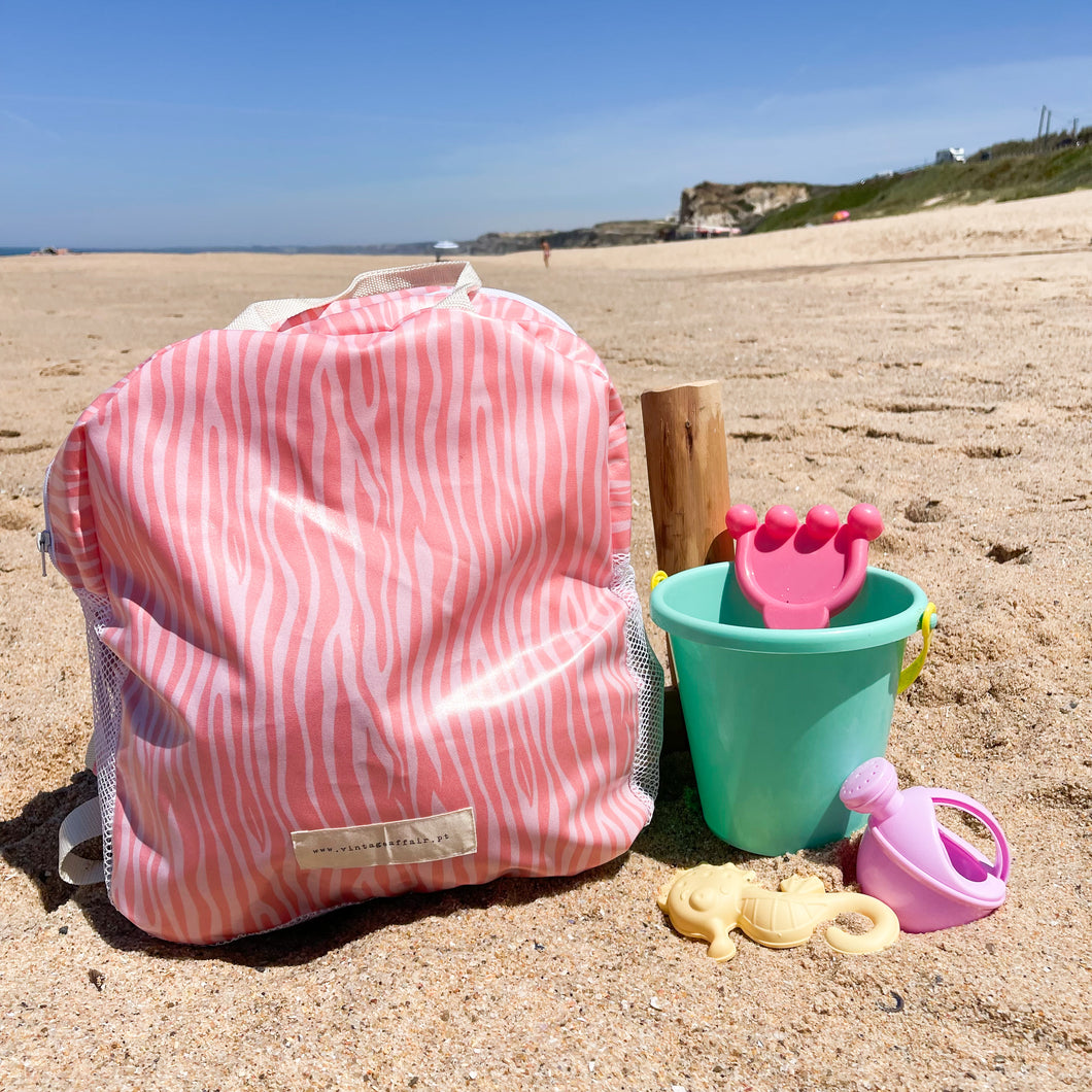 Mochila de rede ROSA PASTILHA