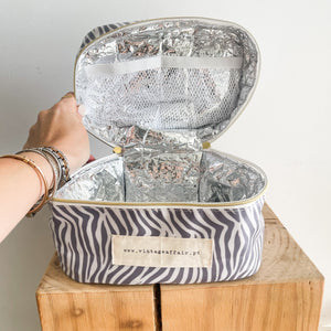Necessaire térmico ZEBRA CINZA