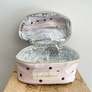 Necessaire térmico BOLINHAS BEGE