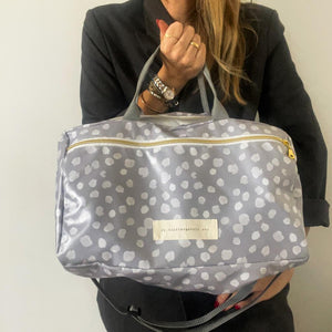 saco de desporto DOTS CINZA