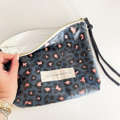 Bolsa plastificada XL ANIMAL PRINT AZUL