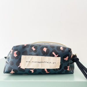 Necessaire pequeno ANIMAL PRINT AZUL