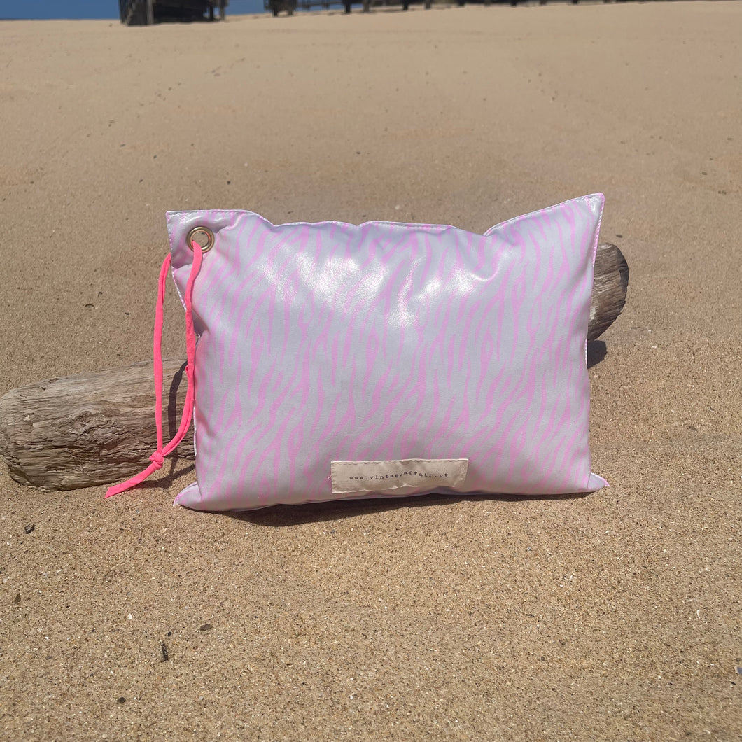 Almofada de Praia ZEBRA ROSA NEON