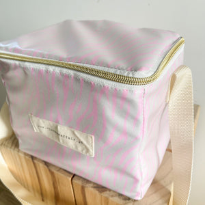 Lancheira grande ZEBRA ROSA NEON