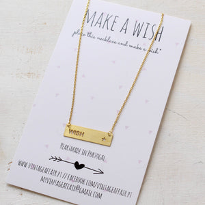 bar necklace