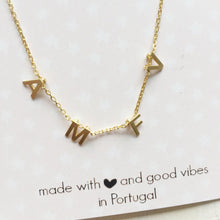 Load image into Gallery viewer, four letters necklace