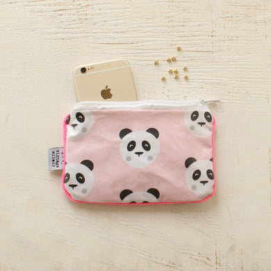 pink panda mini clutch