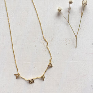 four letters necklace