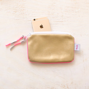 gold and neon mini
