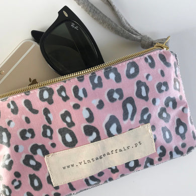 Bolsa pequena ANIMAL PRINT ROSA