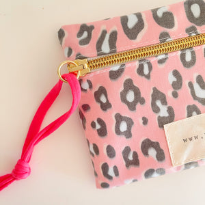 Estojo / bolsa  ANIMAL PRINT ROSA