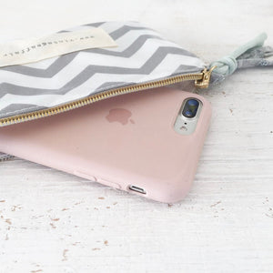 bolsa mini + CHEVRON CINZA