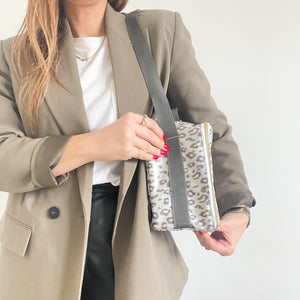 Lancheira BOX animal print caqui