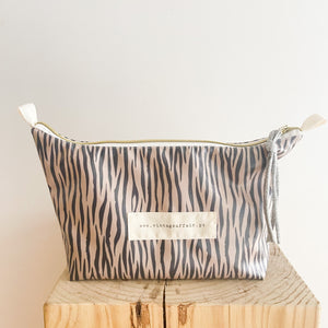 Estojo ou necessaire XL ZEBRA TAUPE