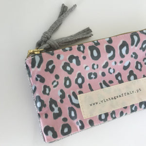 Estojo duplo ANIMAL PRINT ROSA