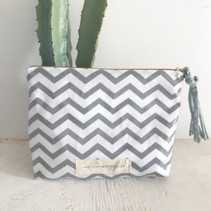 Bolsa XL CHEVRON cinza