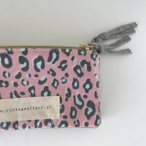 Estojo duplo ANIMAL PRINT ROSA
