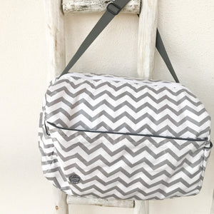 Saco de passeio CHEVRON cinza