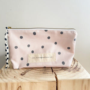 Bolsa grande BOLINHAS fundo beige