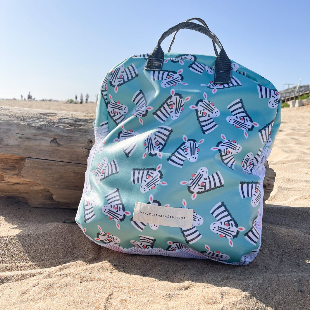 Mochila de rede ZEBRAS VERDES