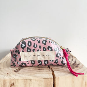 Necessaire pequeno ANIMAL PRINT ROSA