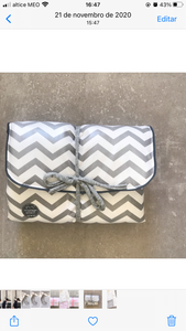 Muda fraldas GREY CHEVRON