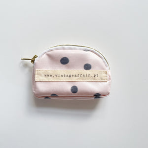 Porta moedas BOLINHAS fundo beige
