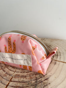 Necessaire pequeno CACTOS ROSA