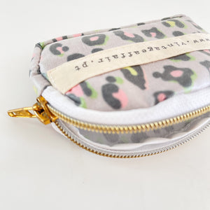 Porta moedas ANIMAL PRINT CAQUI
