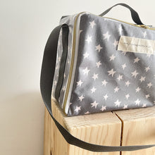 Load image into Gallery viewer, Lancheira BOX estrelas fundo antracite