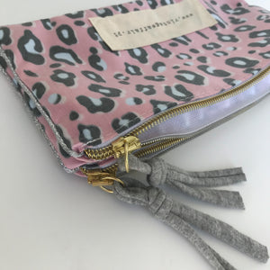 Estojo duplo ANIMAL PRINT ROSA