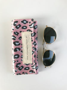 Bolsa para óculos ANIMAL PRINT ROSA