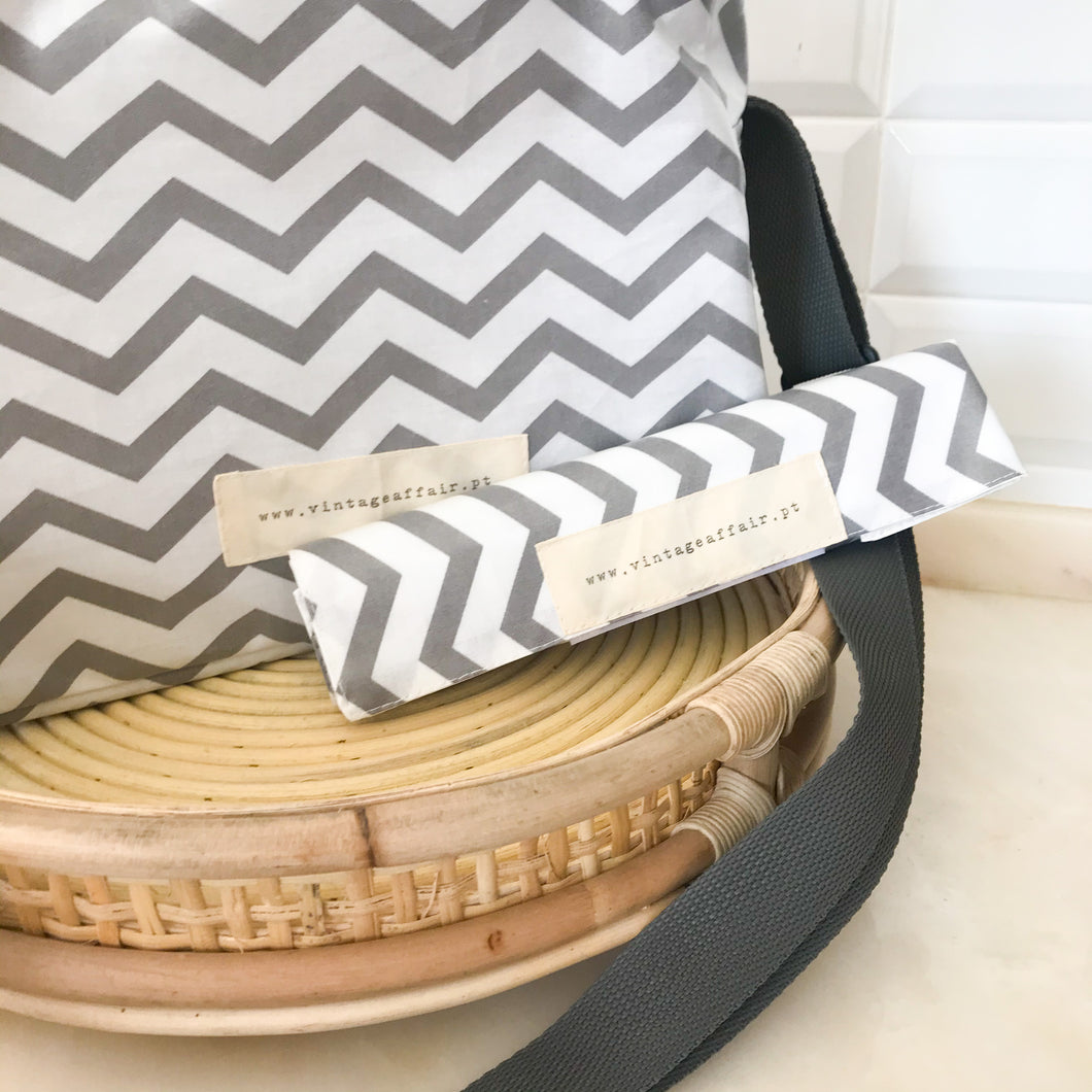 Individual de mesa CHEVRON CINZA