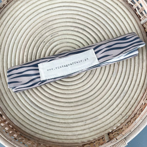 Individual de mesa com bolso ZEBRA TAUPE