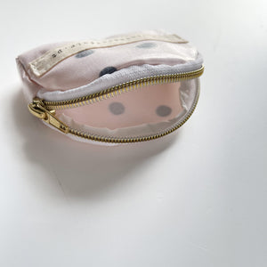 Porta moedas BOLINHAS fundo beige